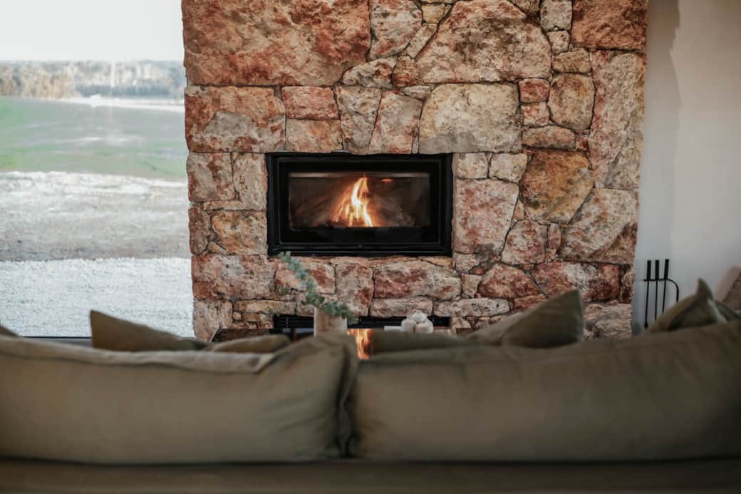 Spongolite Fireplace