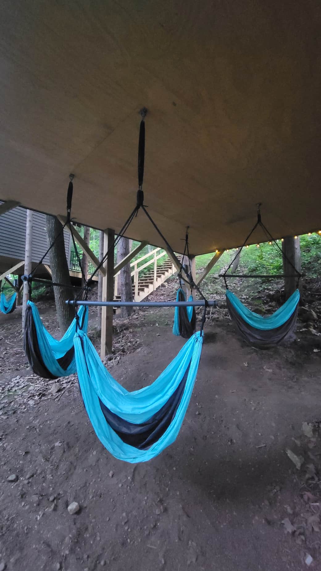 Cabin #1 hammock swings 