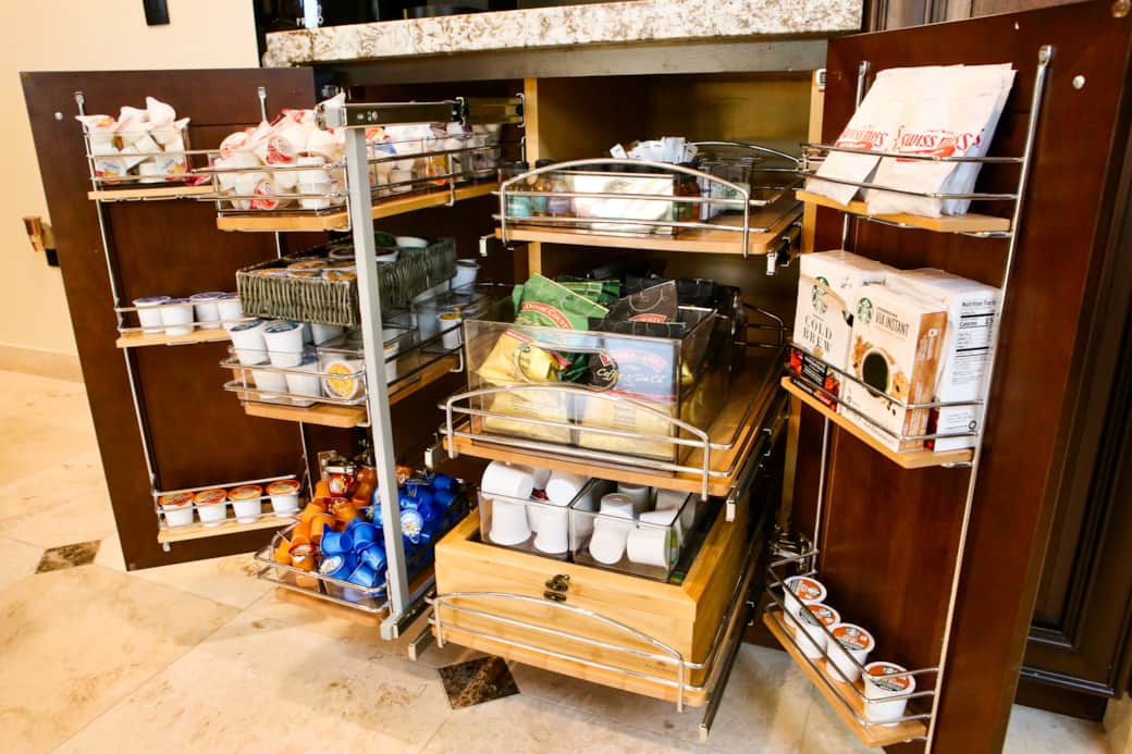 Stocked Kitchen Beverage Station