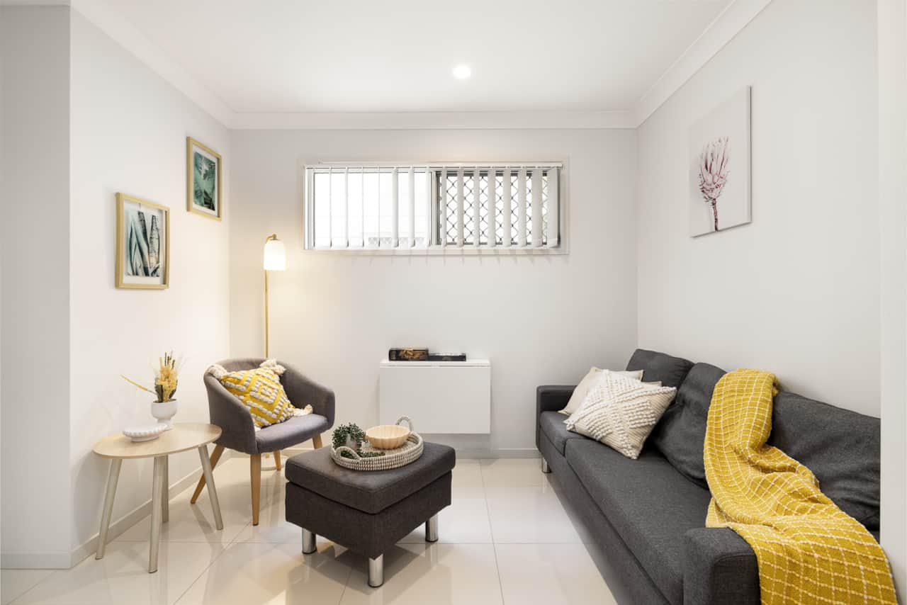 Living Area: Open living space with comfortable seating 