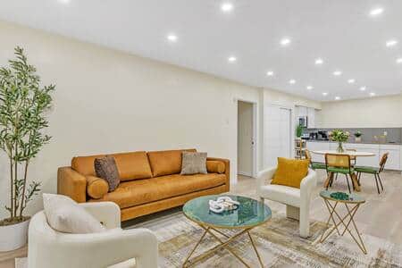 Modern decor with a cozy touch Modern decor with a cozy touch