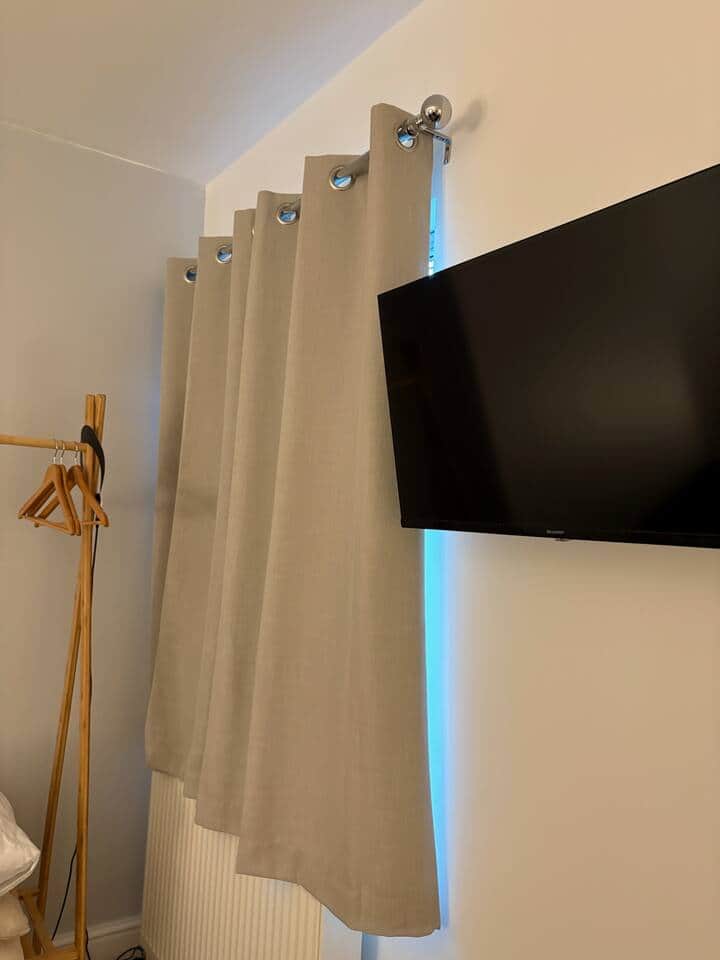 TV on wall
