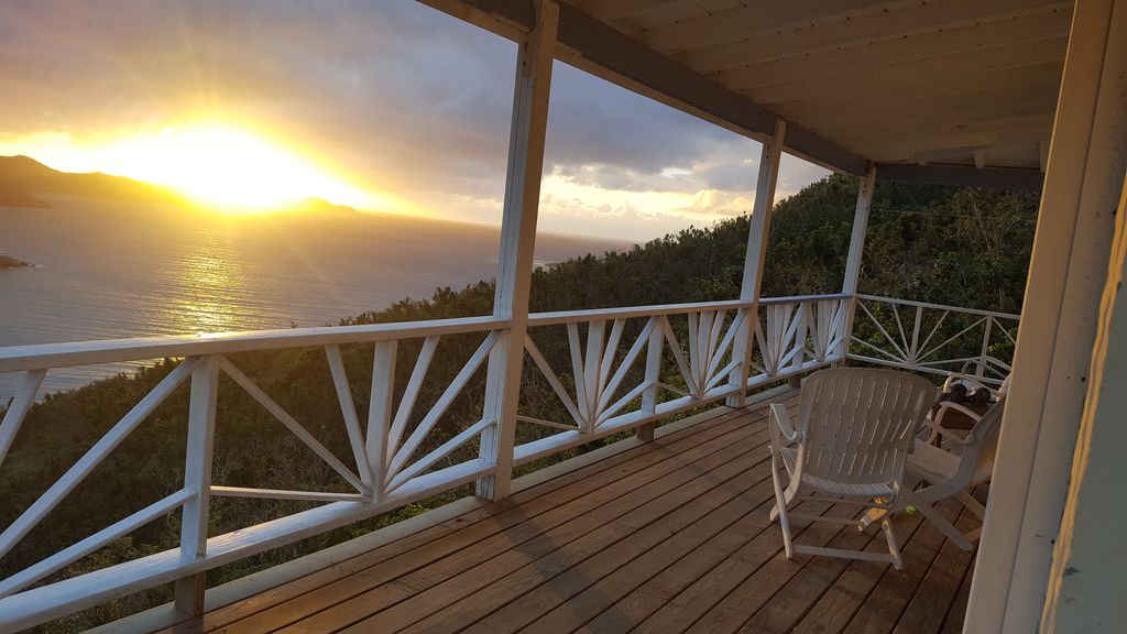 Enjoy a morning cup of coffee with incredible views