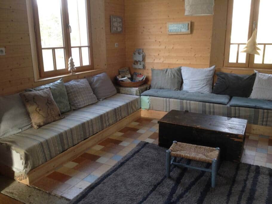 Salon, poêle à bois Salon, poêle à bois