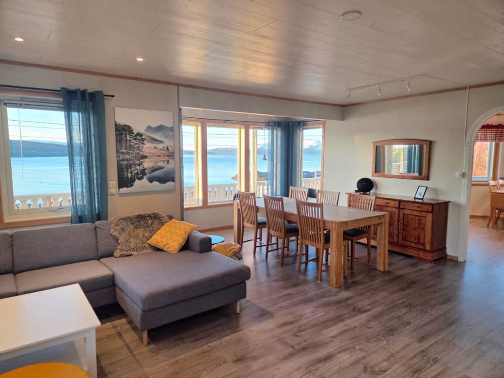 Dining area with room for up to ten people