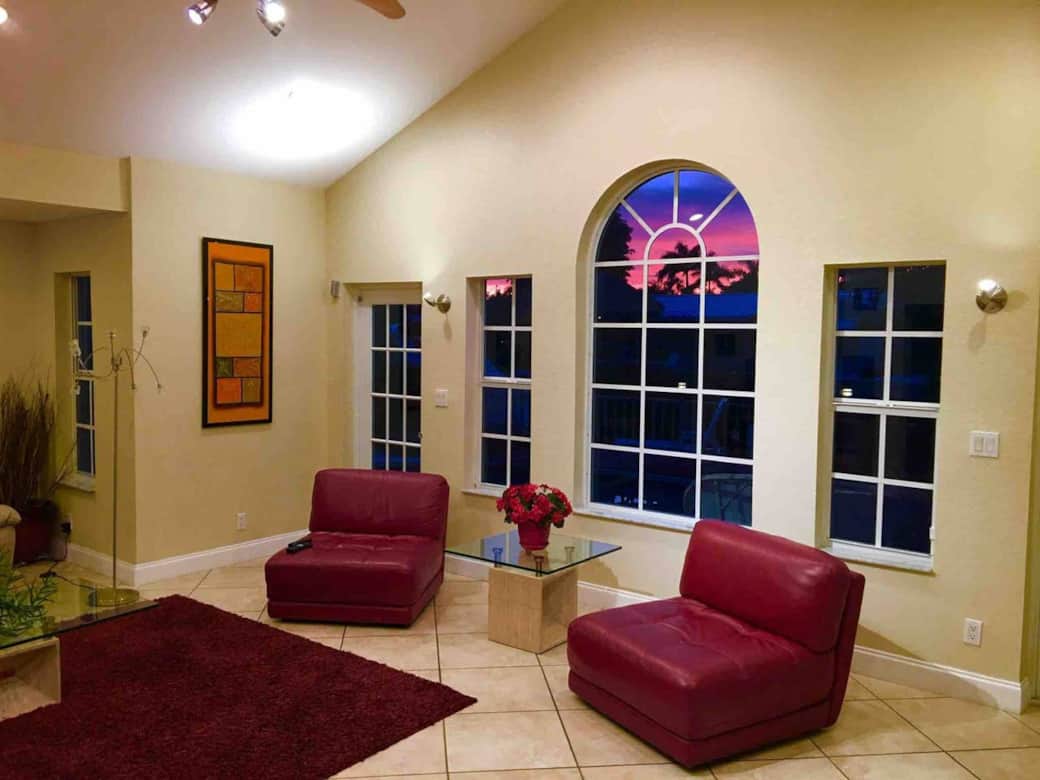 Living room with a view