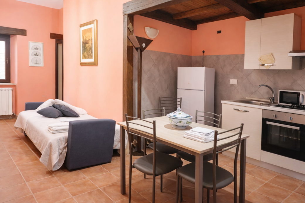 Trevi open sofa bed - corner kitchen