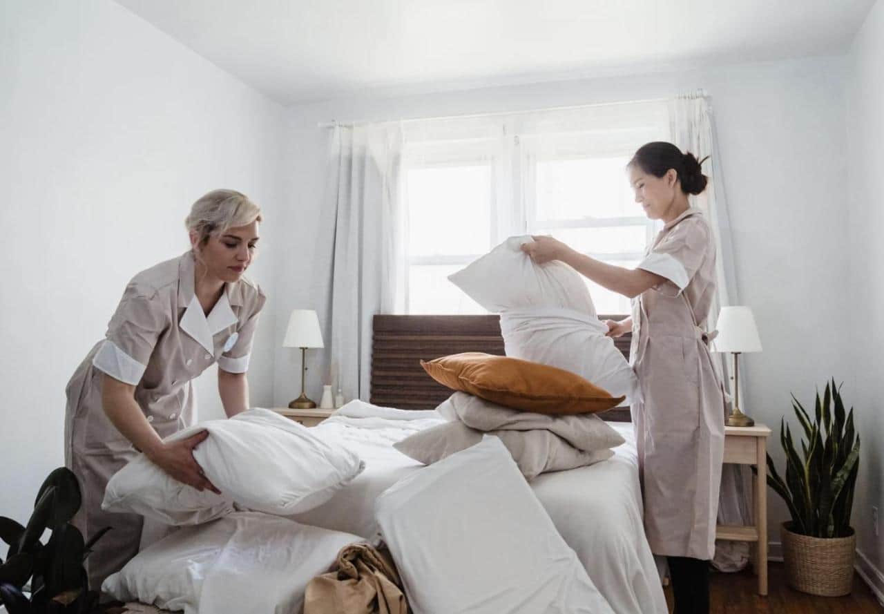 The housekeeping team. 