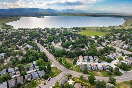 The property is located within a mile of Stanley Lake- one of the largest in the Denver area.
