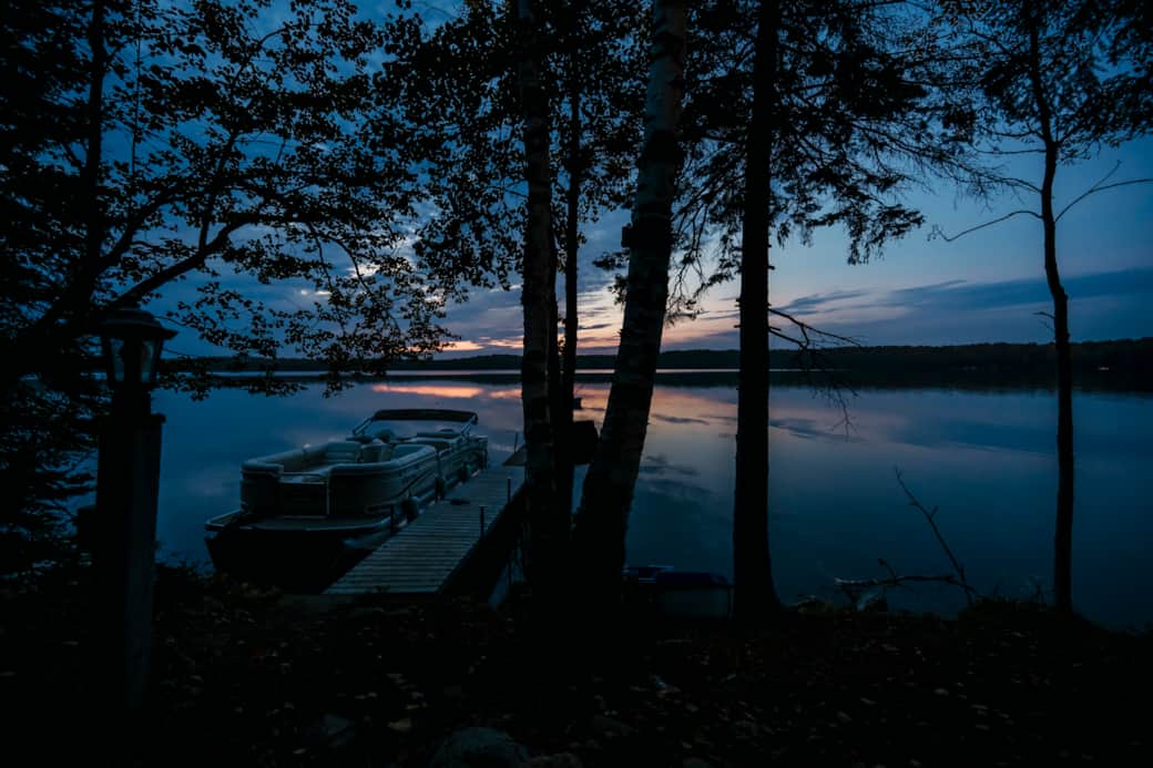 Lake at sunset