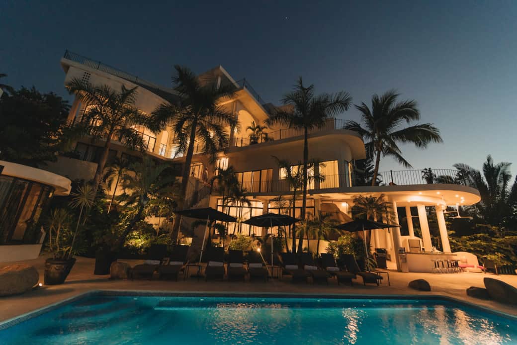 Casa Valerie at night