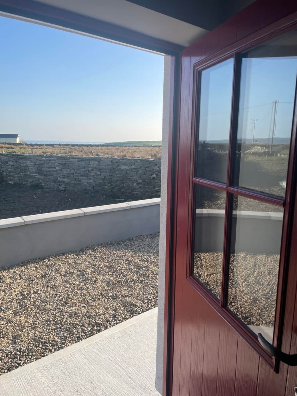 Sea view from the front door of the cottage