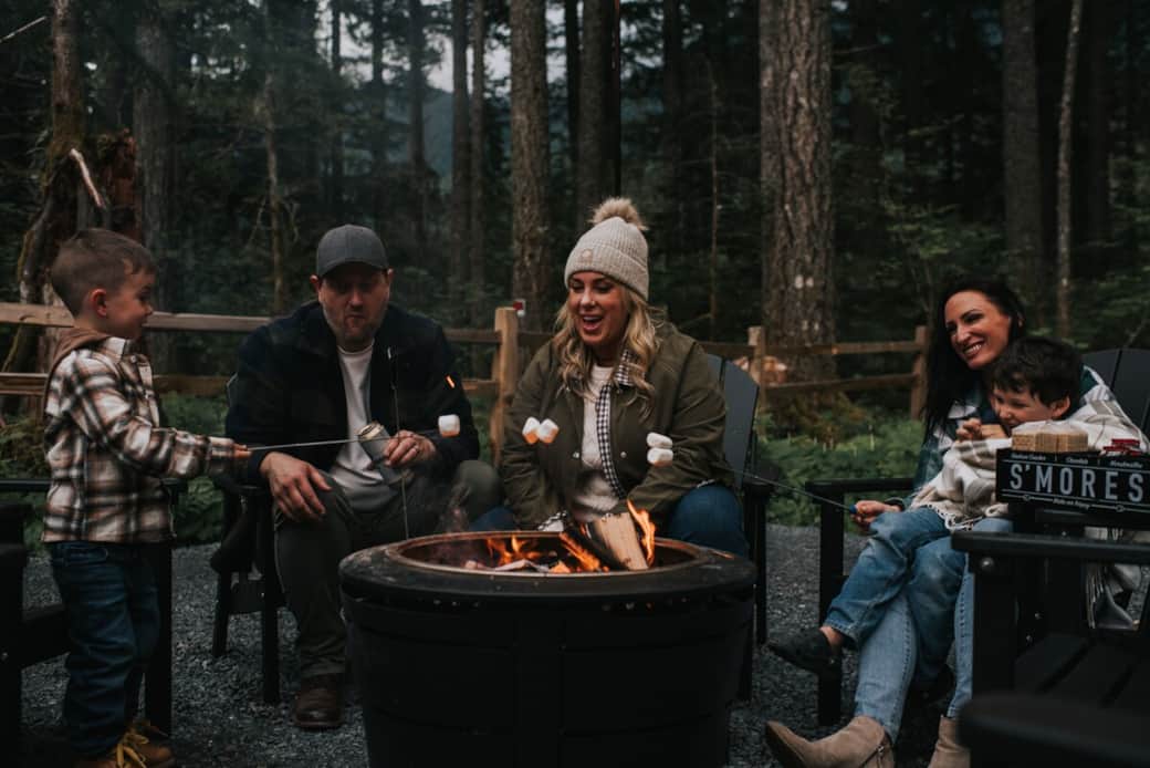 End the day around the fire pit with s’mores, laughter, and unforgettable memories