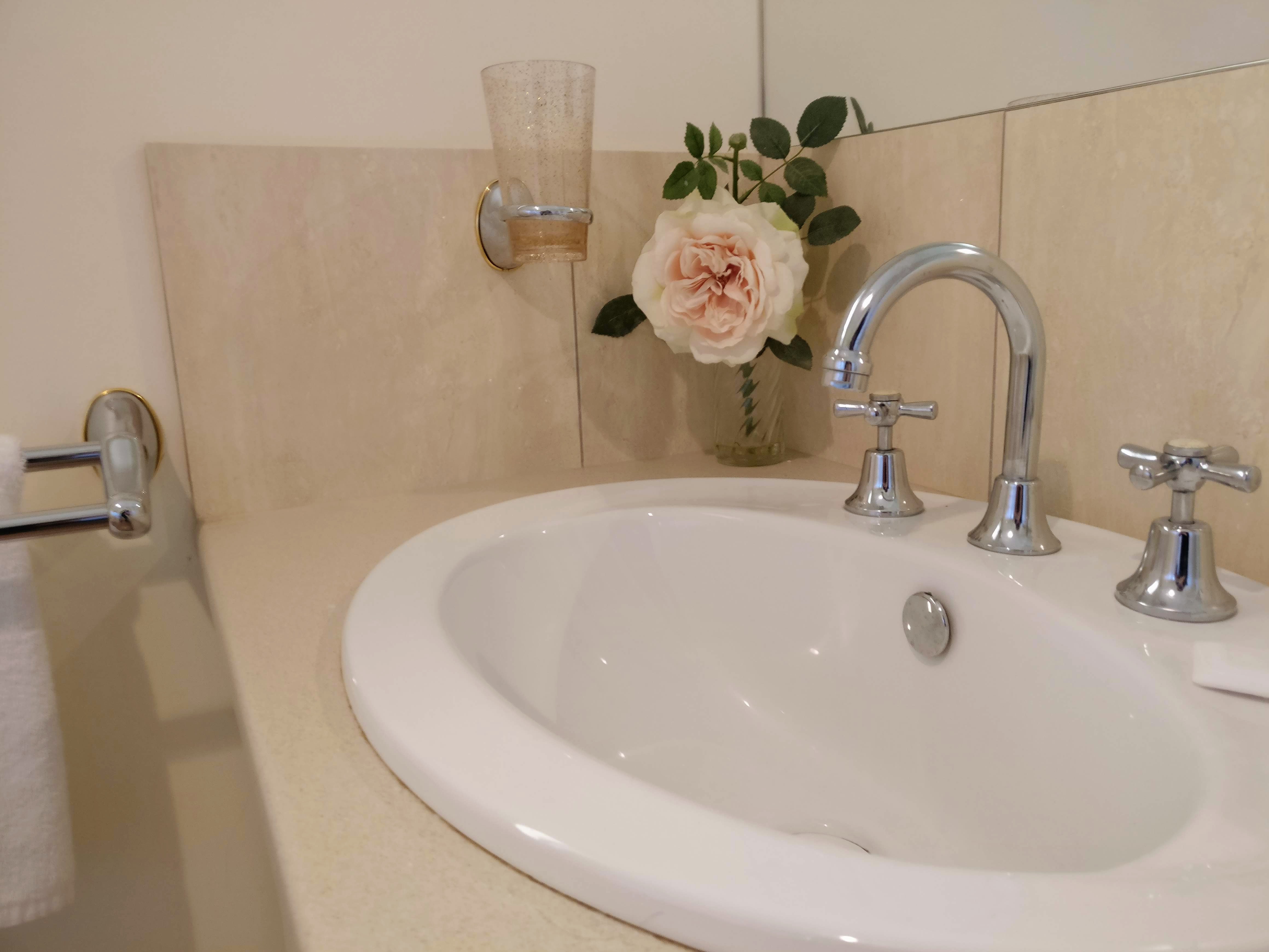 One of Two Bathrooms with Walk in Shower