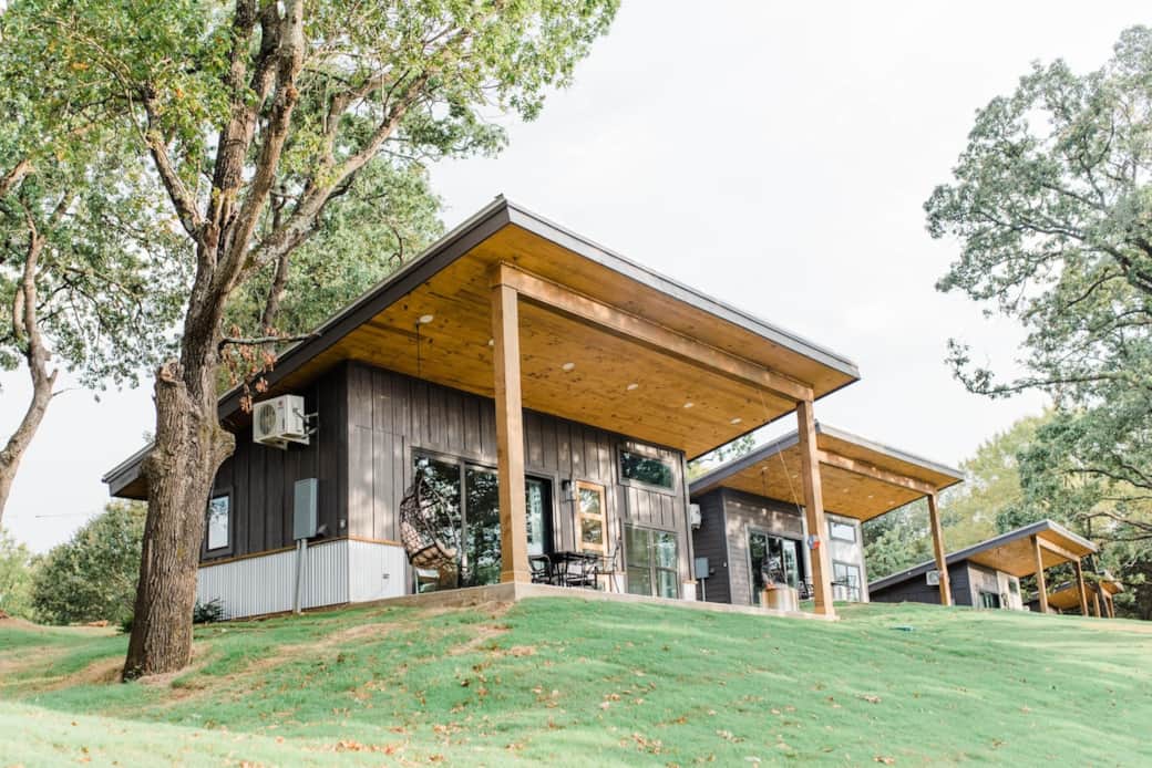 looking up at cabins starting with #6 