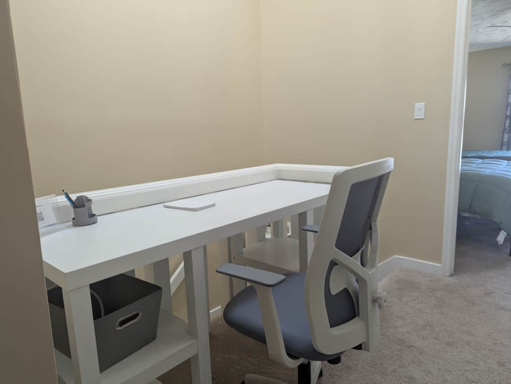 Workspace in the hallway