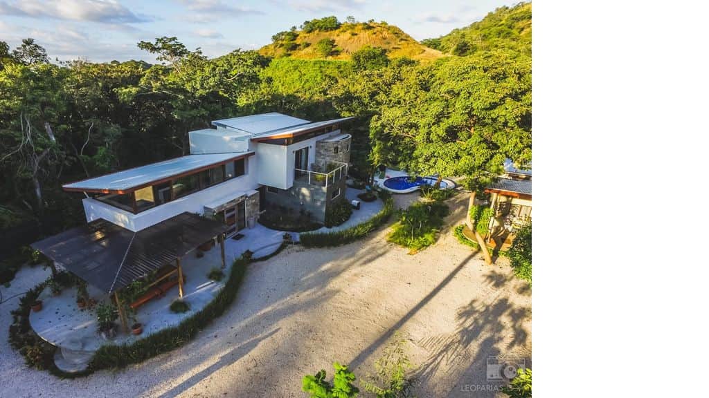 Aerial view of the property