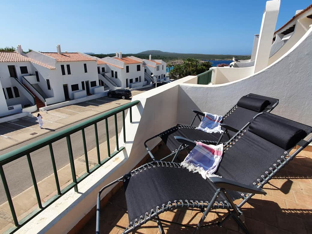 Terraza privada con vistas al mar