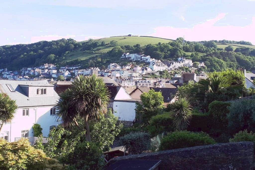 View from Number Twenty of the top of Dartmouth and the hills above
