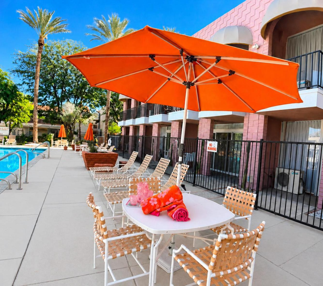 Sit and relax in the main pool area