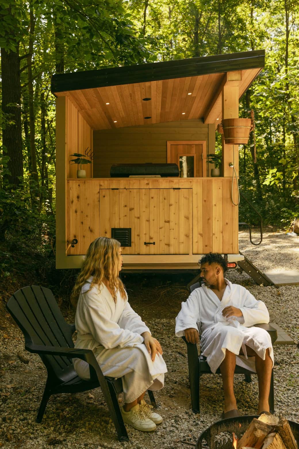 Sauna & Cold Plunge Bucket (Book for an additional fee) Sauna & Cold Plunge Bucket (Book for an additional fee)
