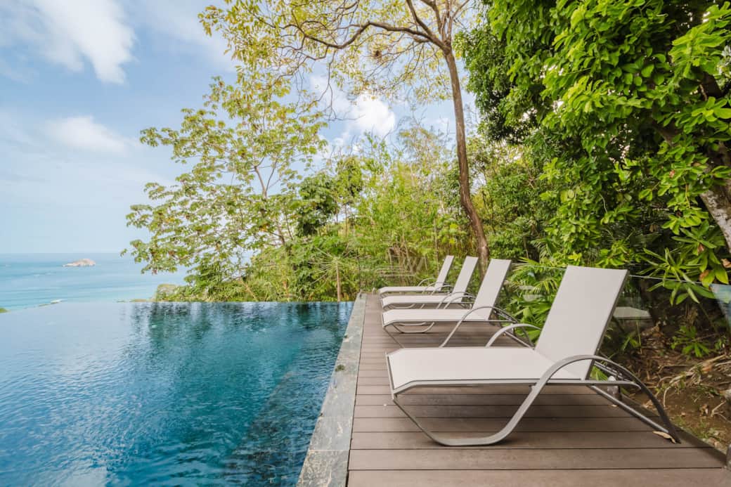Infinity-Style Pool with Ocean and Forest Views Infinity-Style Pool with Ocean and Forest Views