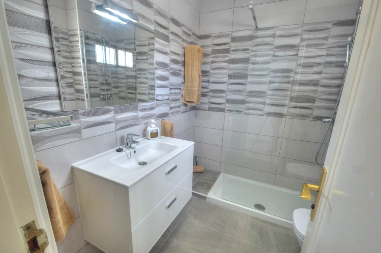 Bathroom with walk-in shower