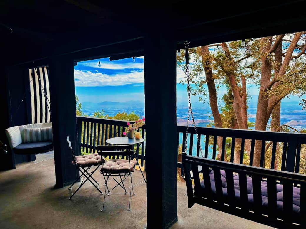 View from spacious luxury patio