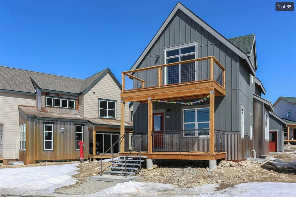 front of chalet