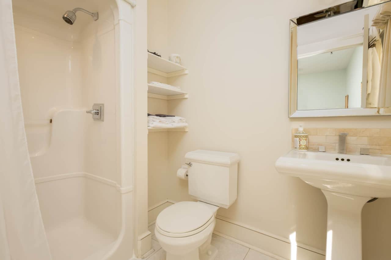 Bathroom with walk-in shower