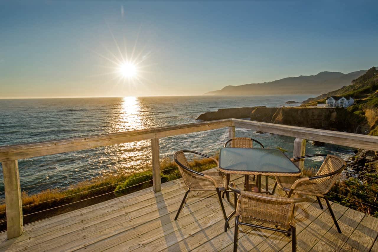 View from the unit Exquisite Oceanview in Shelter Cove, CA