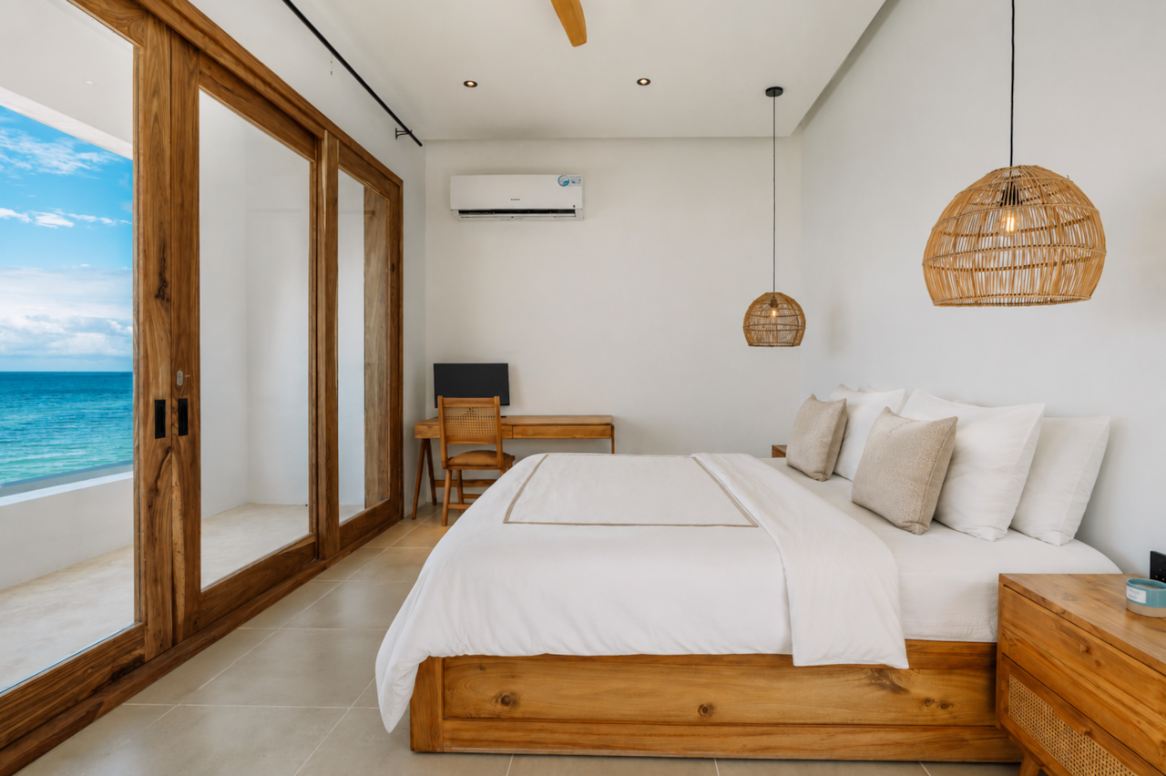 Master Bedroom with ocean view – The Beach House Zanzibar