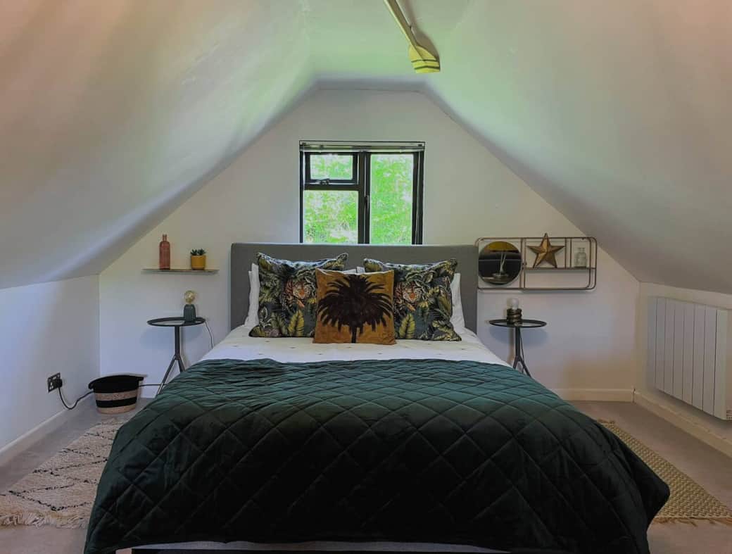 The King sized bed.