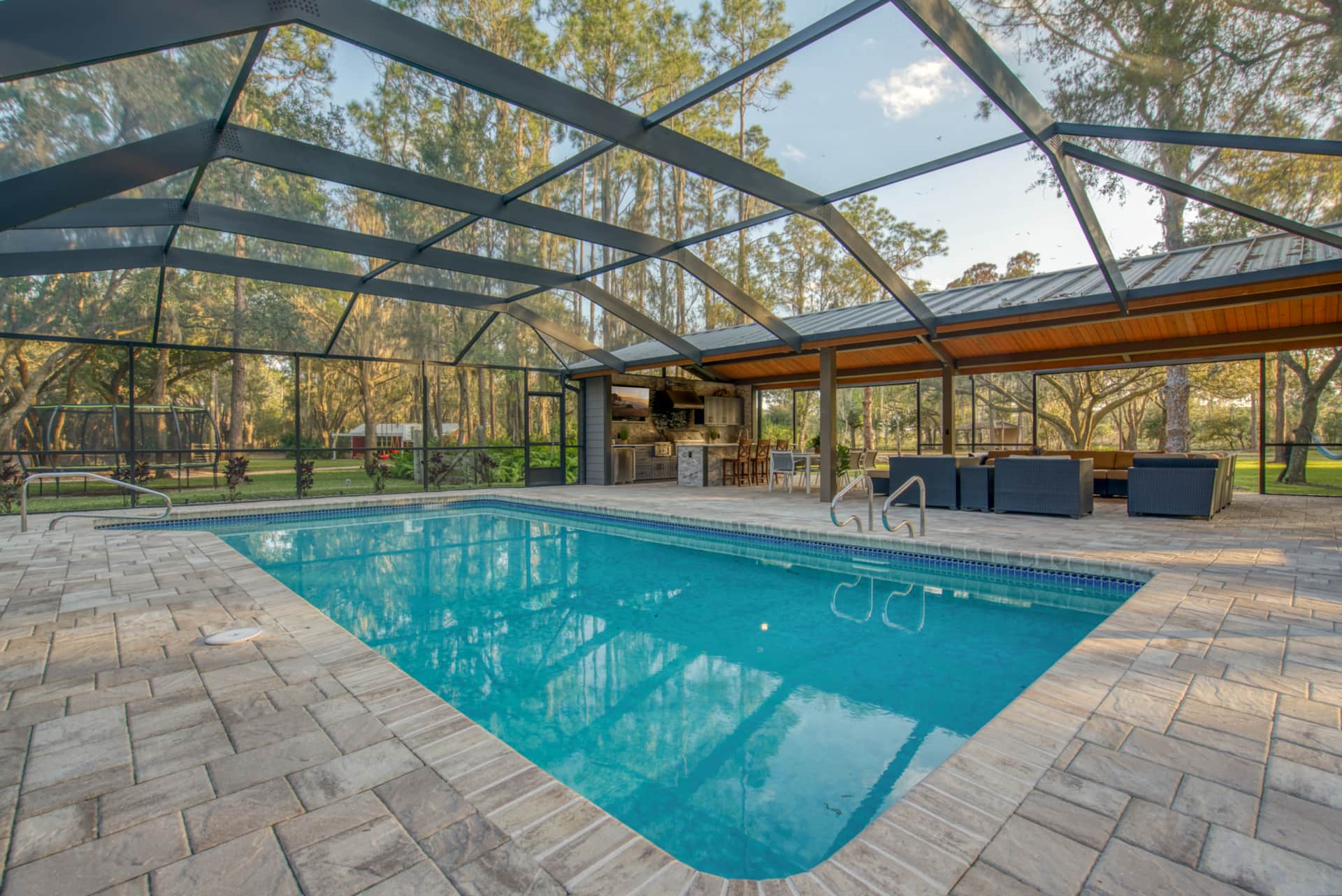 Heated resort-style pool