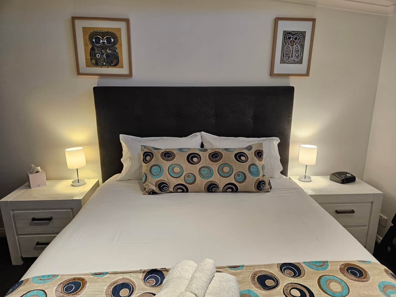 Aart Apartments loft No 2  main bedroom queen bed 