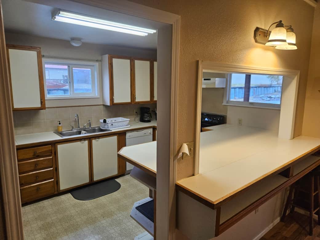 Kitchen with Pass-Through Bar