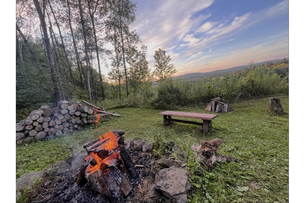 Firepit area - shared space, firewood provided