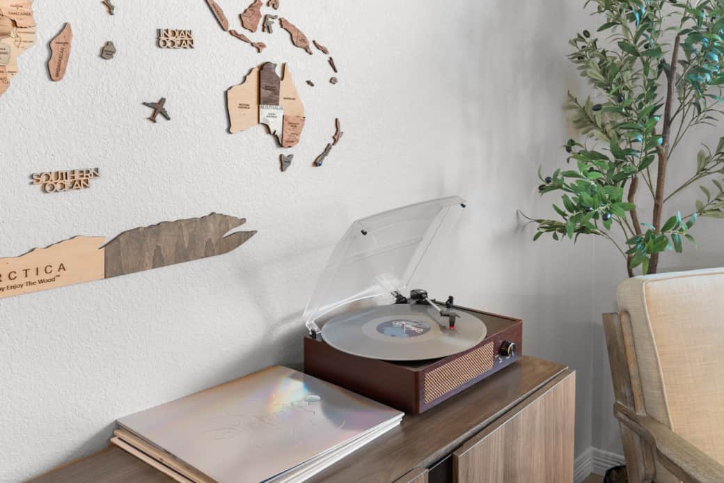 Enjoy some fun hits on our Vinyl Record Player