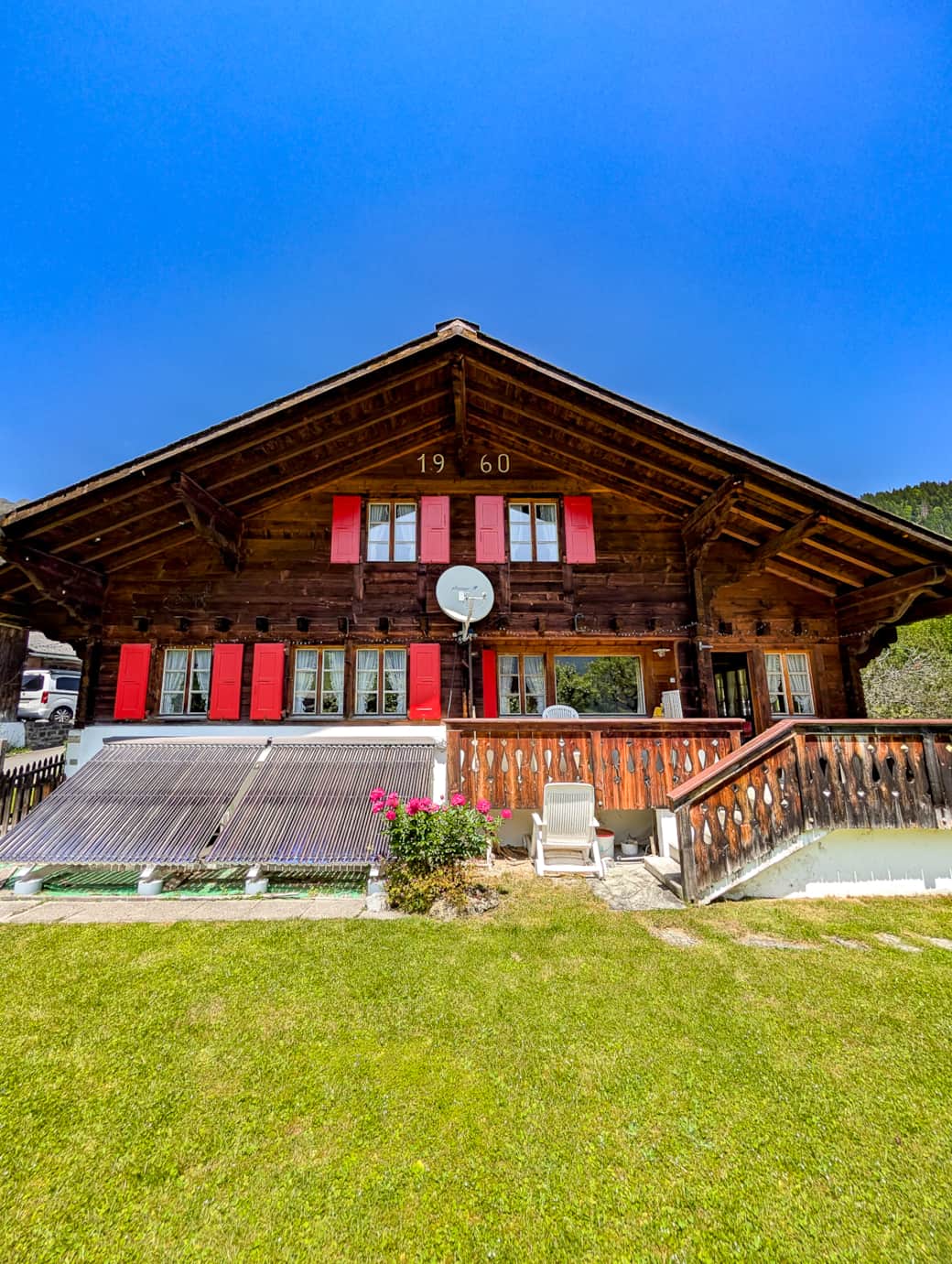 Vue sur le chalet