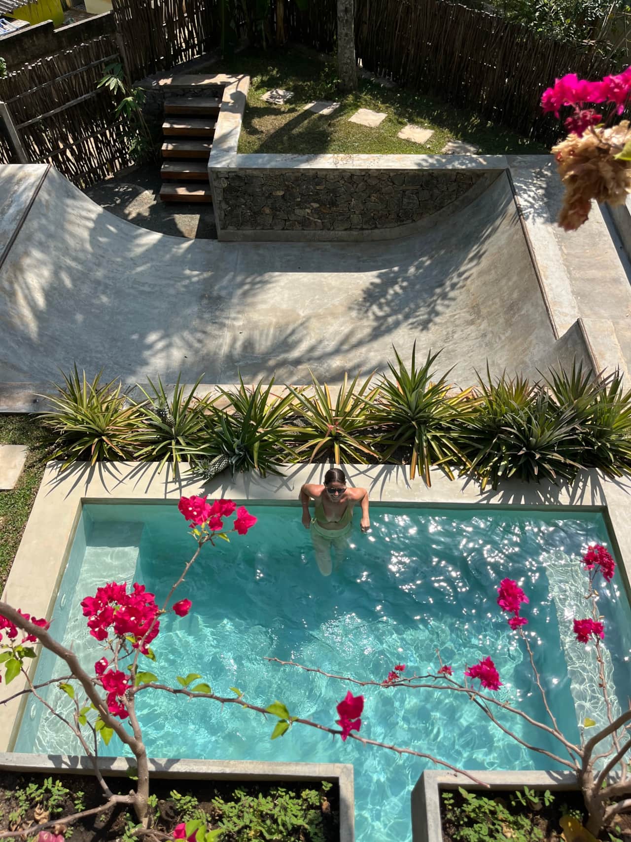 Do you like your plunge pool with a side of halfpipe?