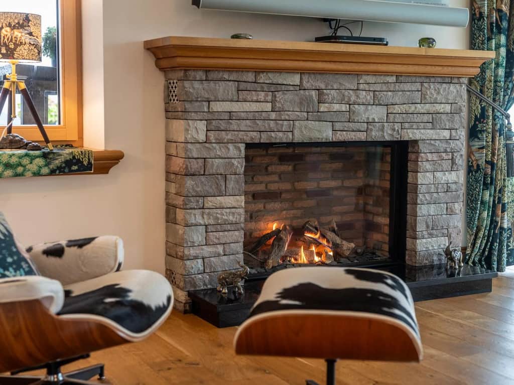 Cosy fireplace