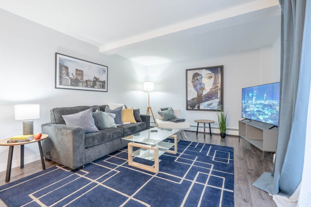 Functional and comfortable living room, designed with your enjoyment in mind. 
