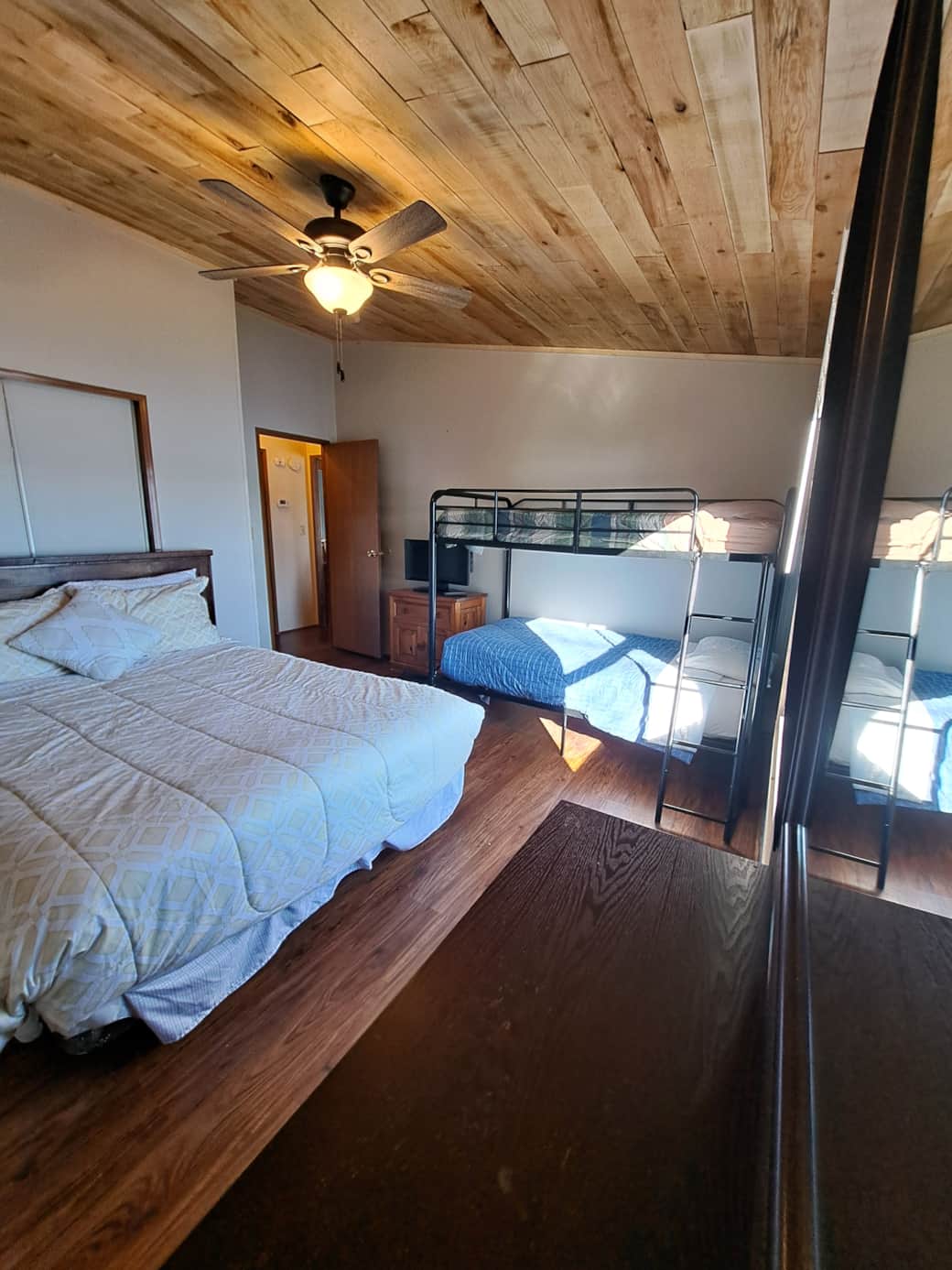 2nd Bedroom has Queen Bed and Twin Bunkbeds