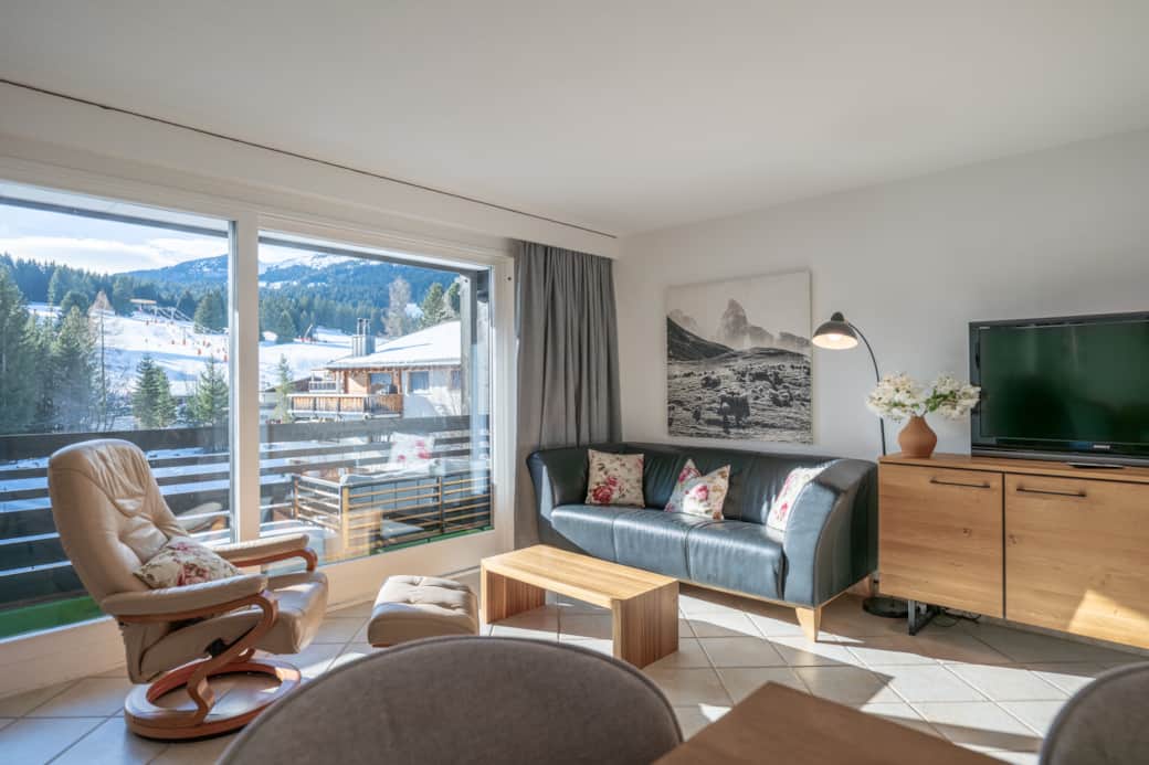 Wohnbereich und Aussicht