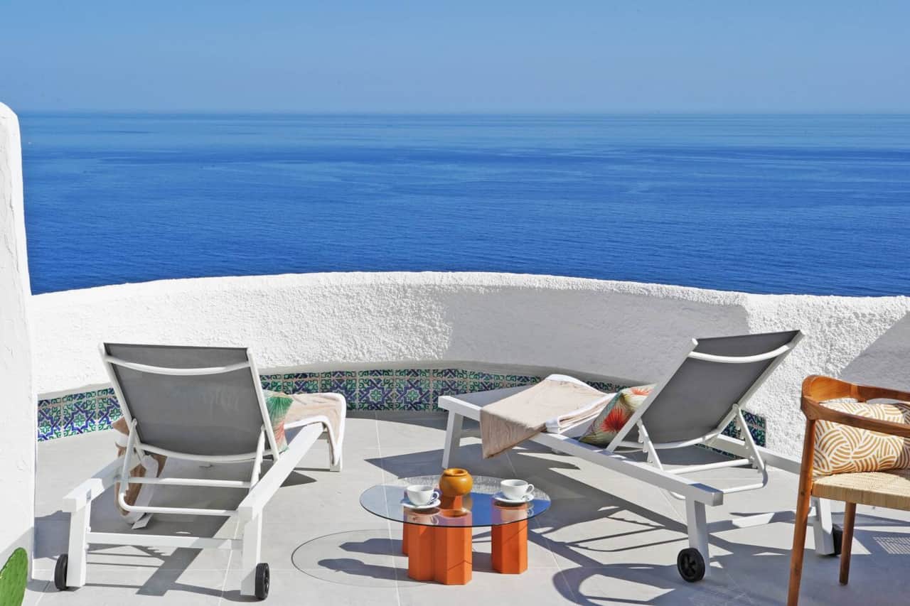 Terraza con vistas al mar