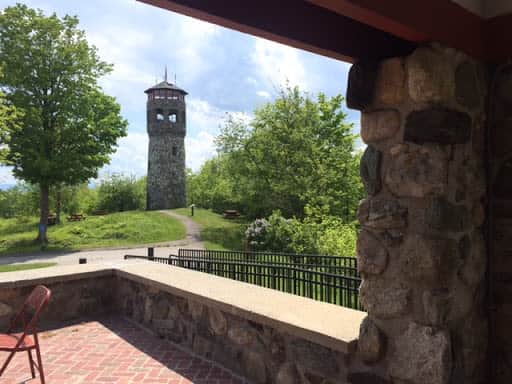 Weeks State Park Tower with full panorama.