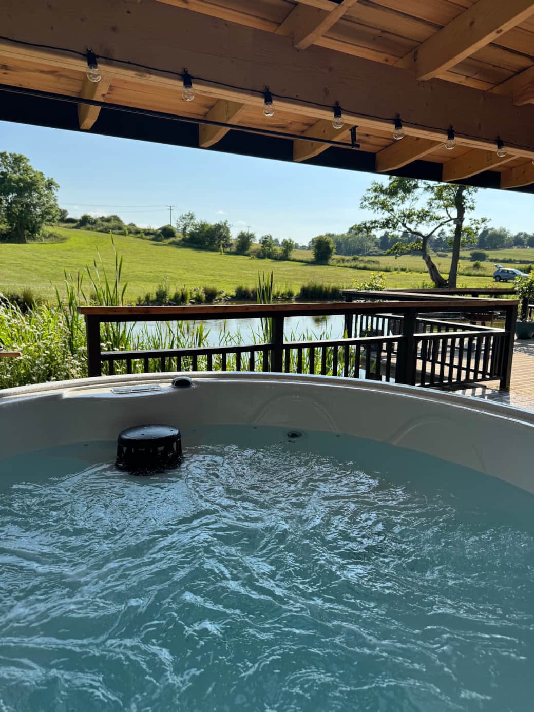 View from the hot tub