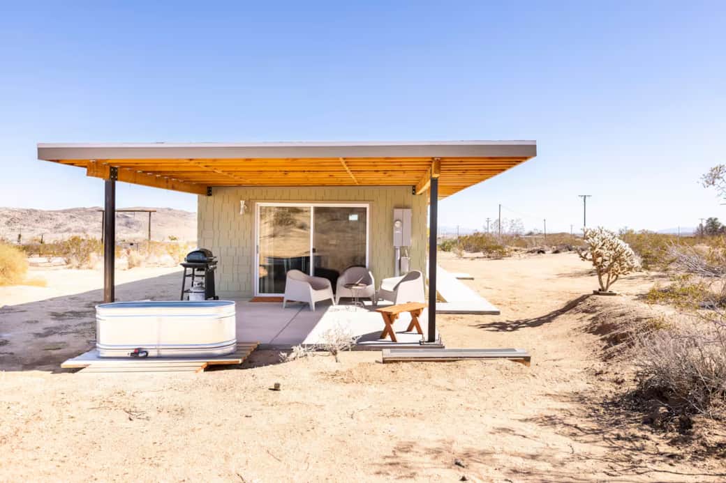 Motel California - Back Patio and House Exterior View