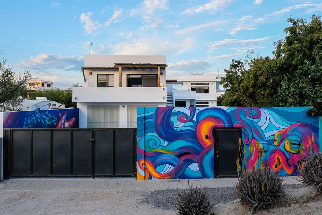 Front Gate with Octopus Mural