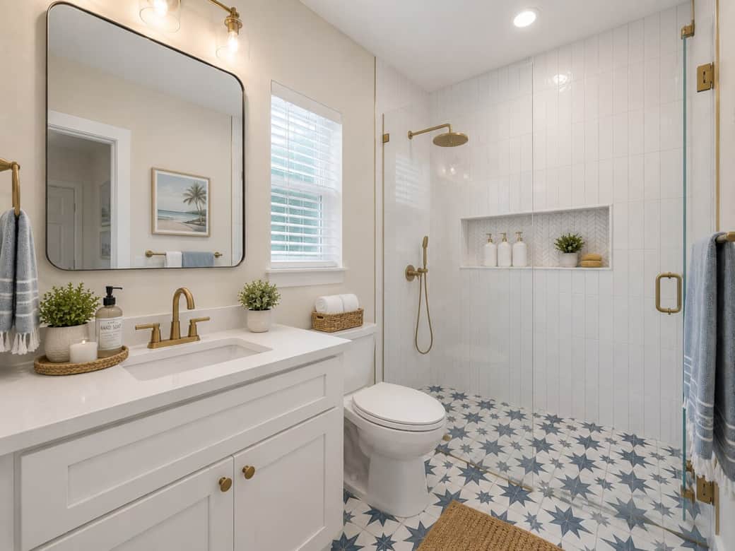 Master en-suite bathroom. Walk in shower, and top-quality bath products. Master en-suite bathroom. Walk in shower, and top-quality bath products.